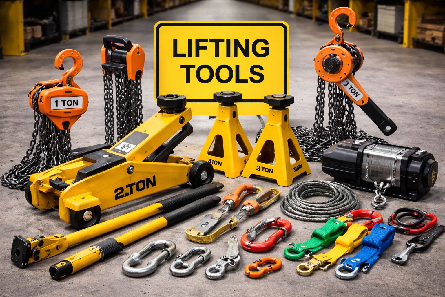 Industrial equipment including spill kit and safety gear